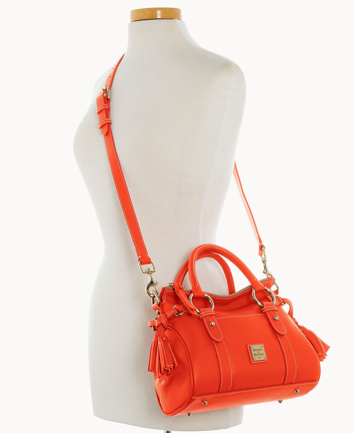 Dooney & Bourke Lucca Leather Satchel With Pocket