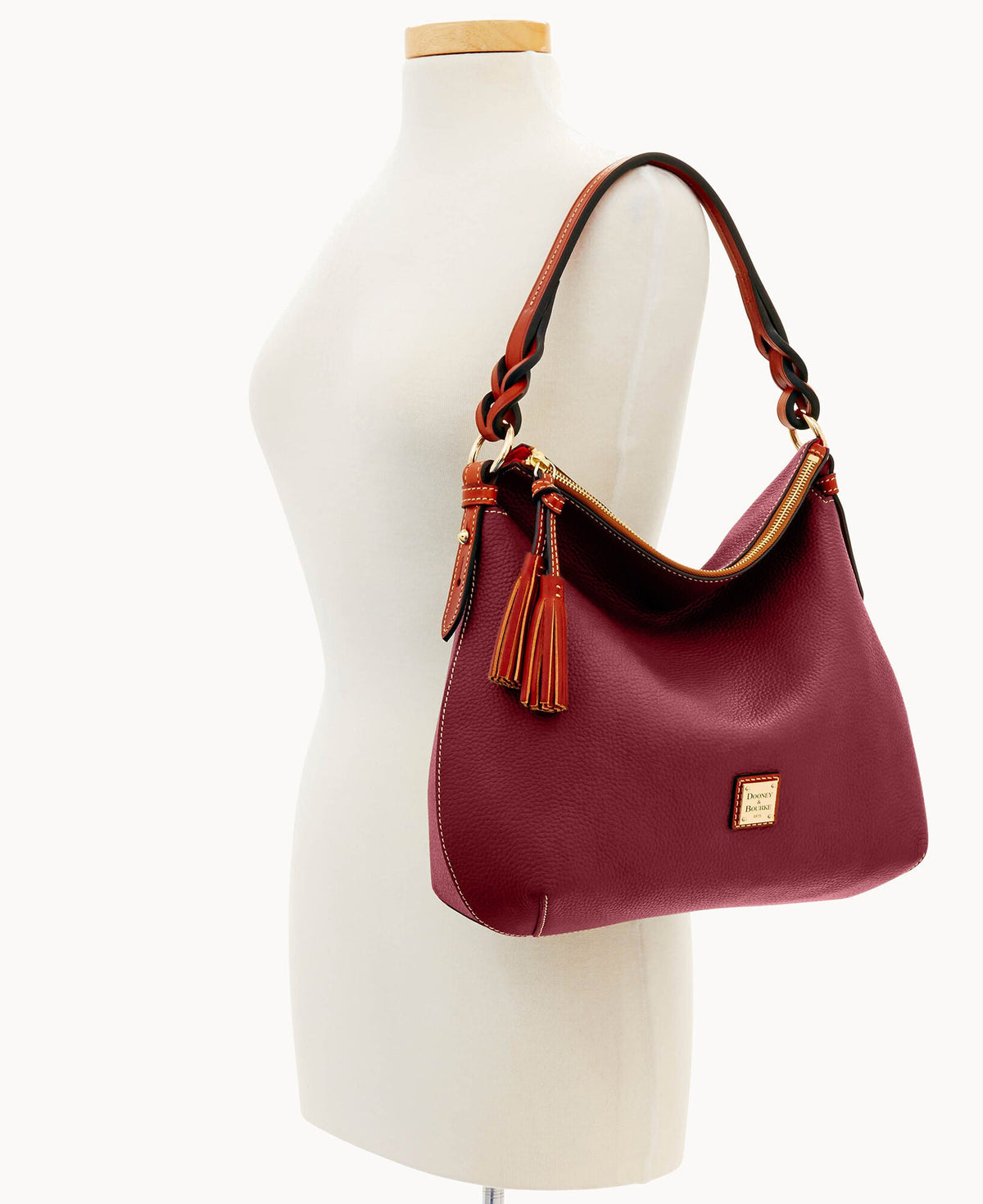 Dooney & Bourke Pebble Grain Twist Strap Hobo