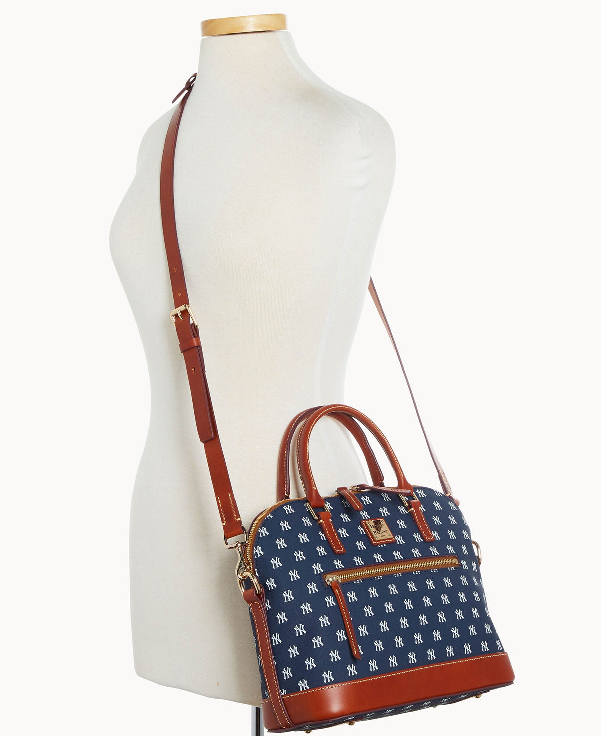 Dooney & Bourke MLB Yankees Domed Zip Satchel