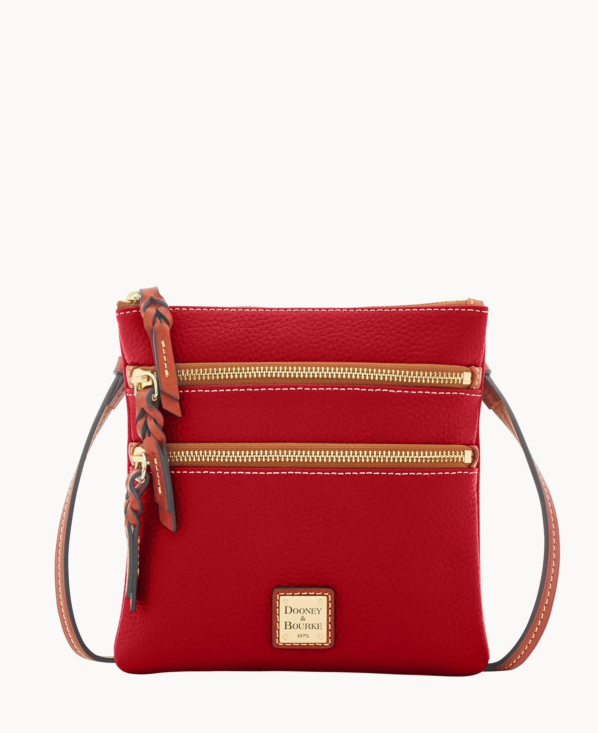 Dooney & Bourke Pebble Grain North South Triple Zip