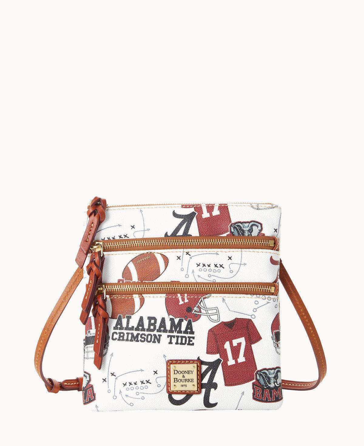 Dooney & Bourke Collegiate University of Alabama Triple Zip Crossbody