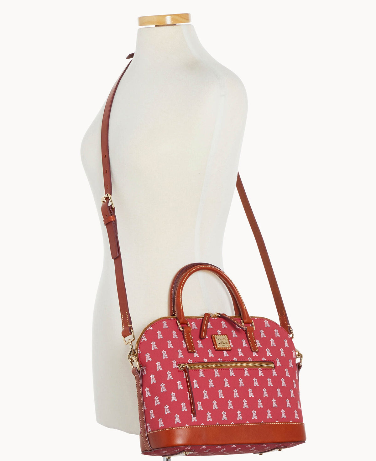 Dooney & Bourke MLB Angels Domed Zip Satchel