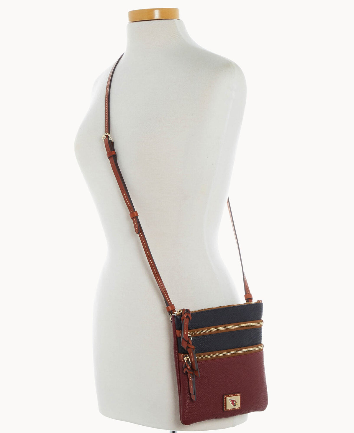 Dooney & Bourke NFL AZ Cardinals Triple Zip Crossbody