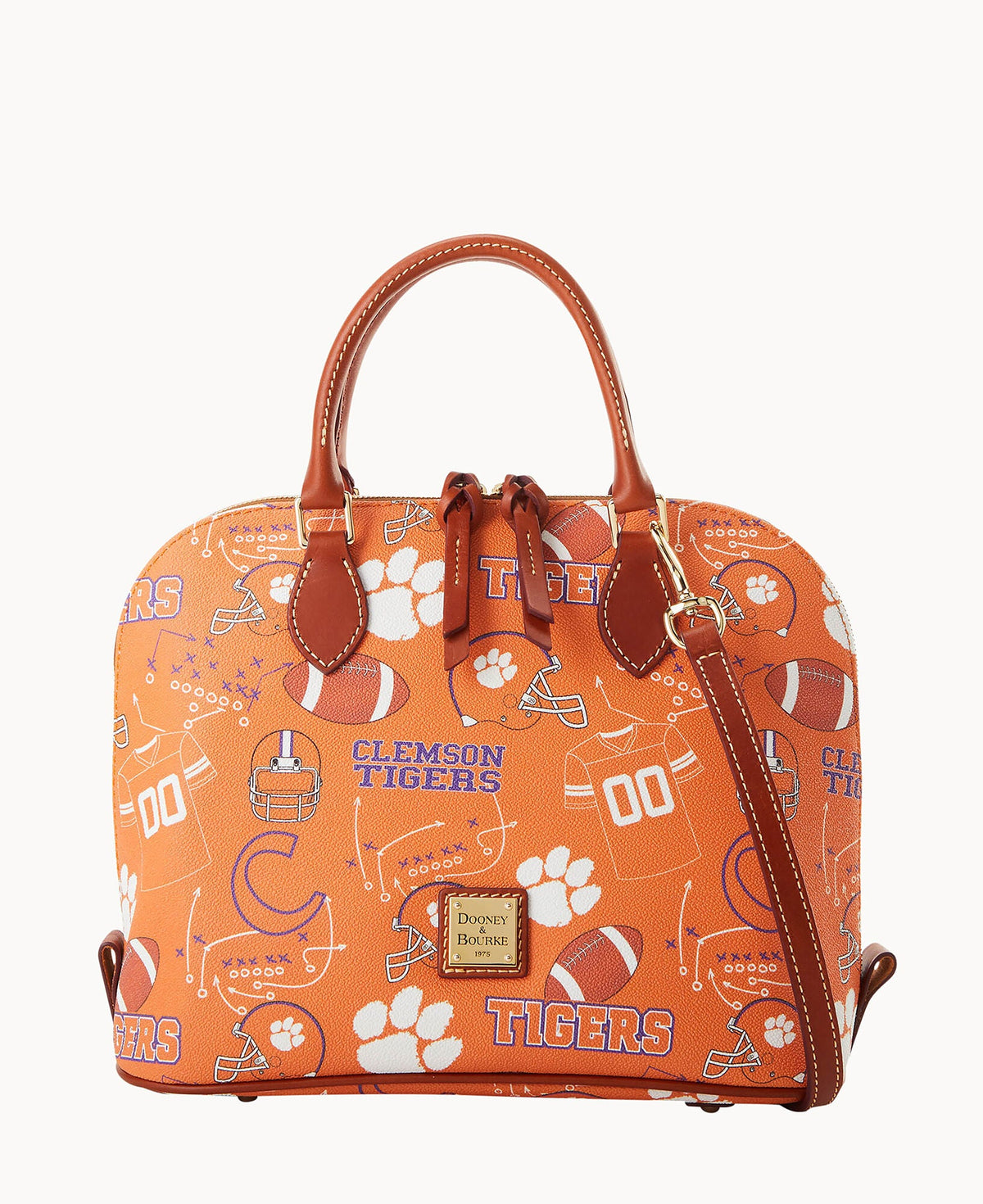 Dooney & Bourke Collegiate Clemson University Zip Zip Satchel