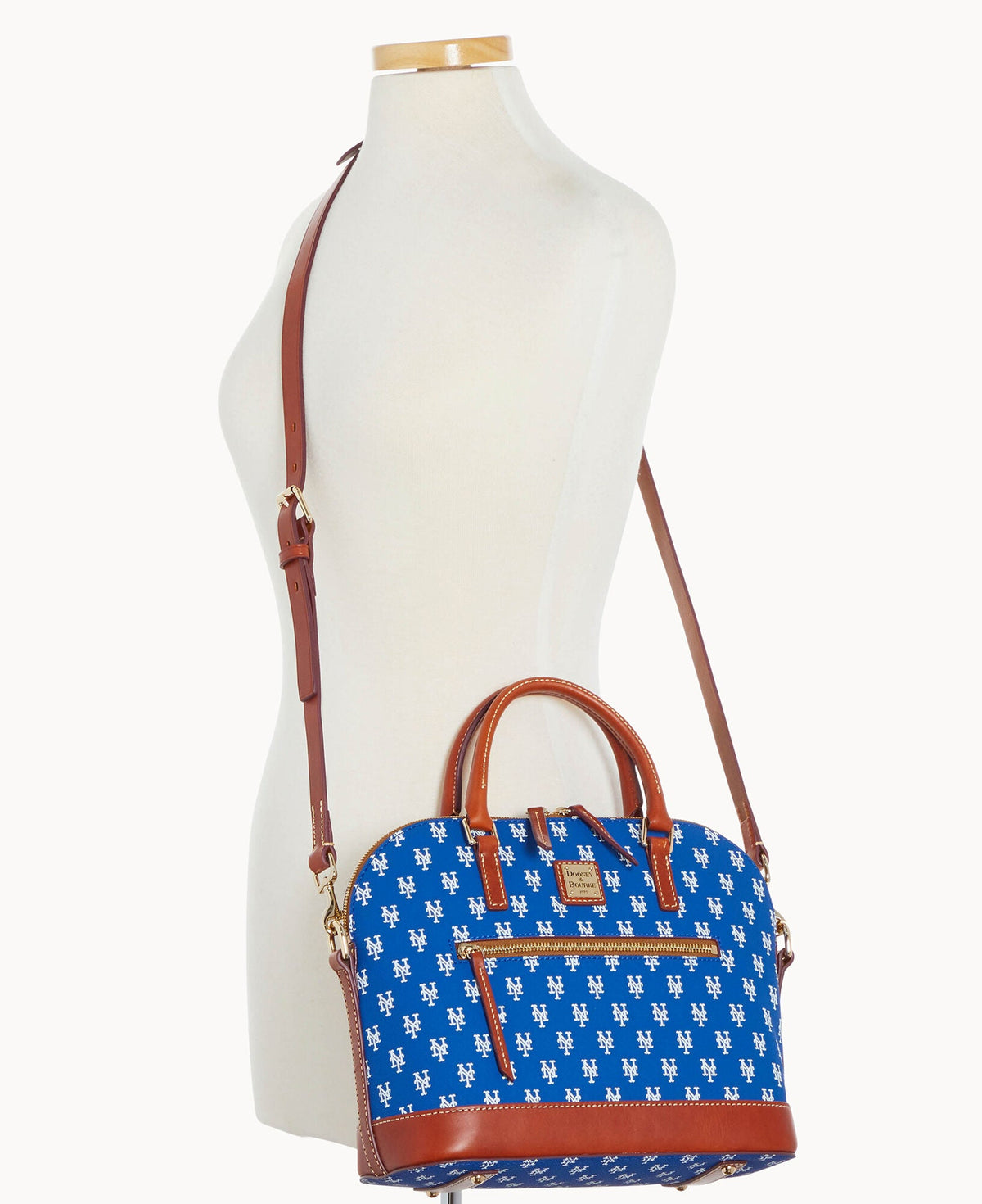 Dooney & Bourke MLB Mets Domed Zip Satchel