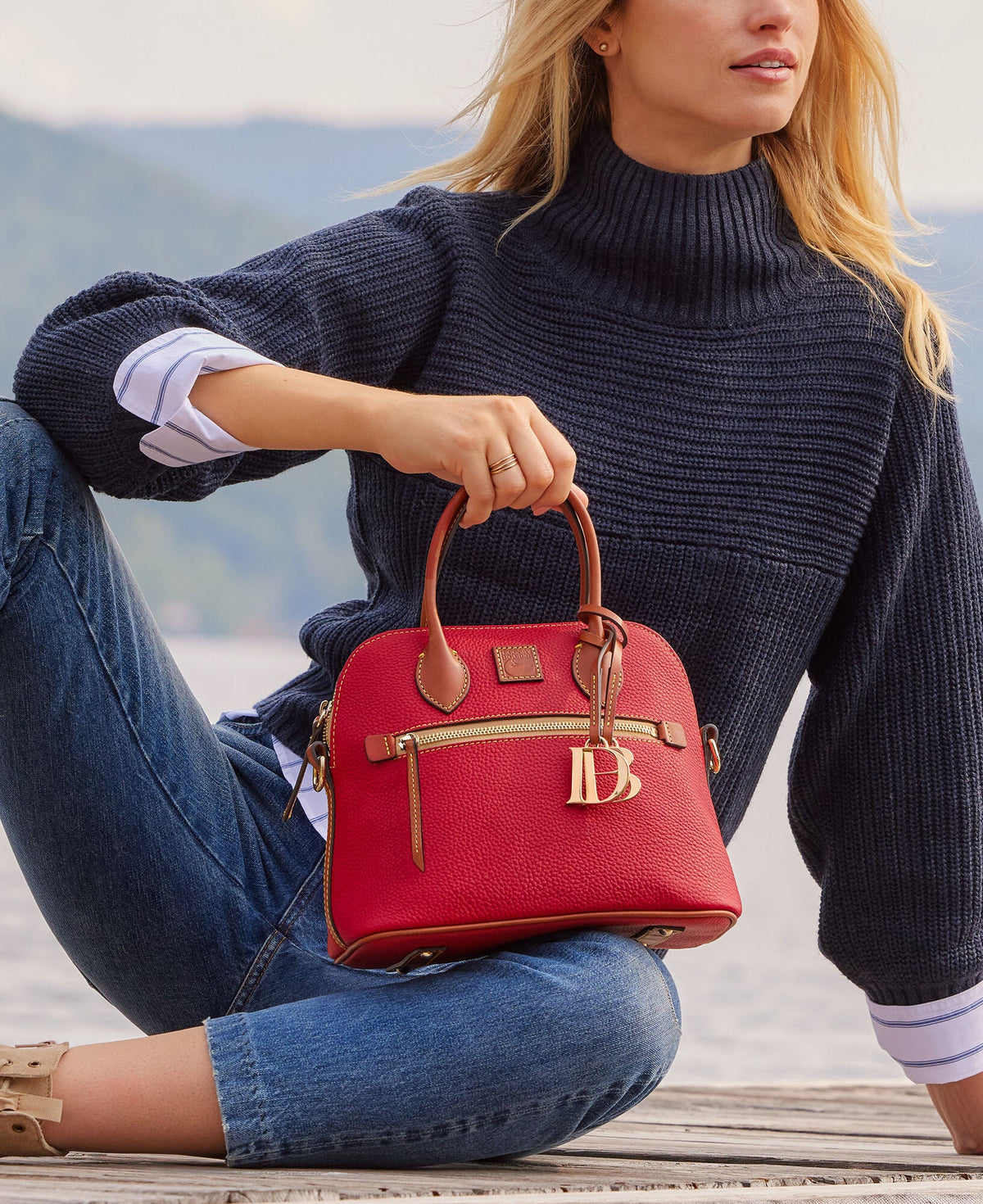 Dooney & Bourke Pebble Grain Domed Satchel