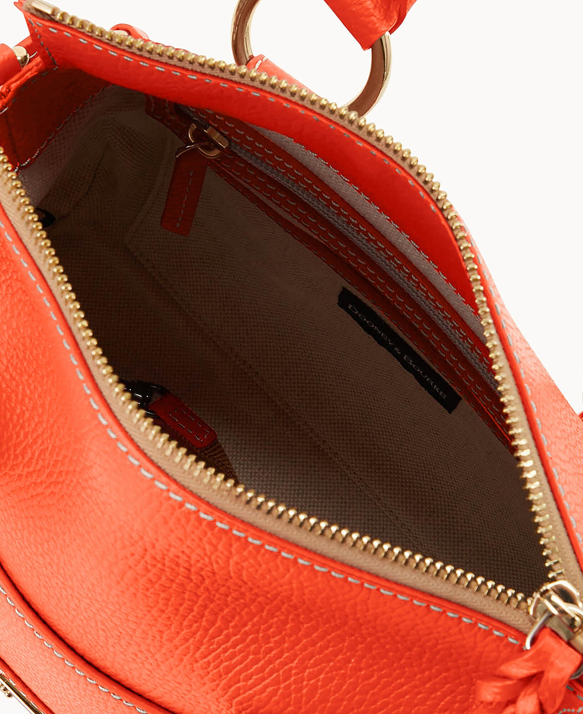 Dooney & Bourke Lucca Leather Satchel With Pocket