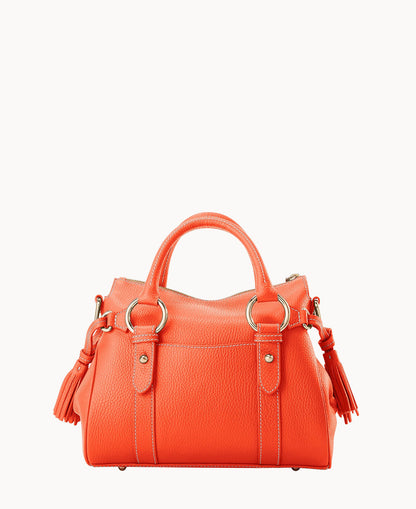 Dooney & Bourke Lucca Leather Satchel With Pocket