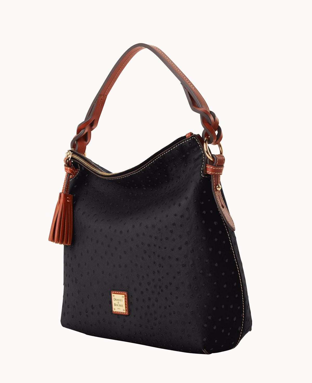 Dooney & Bourke Ostrich Twist Strap Hobo