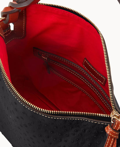 Dooney & Bourke Ostrich Twist Strap Hobo