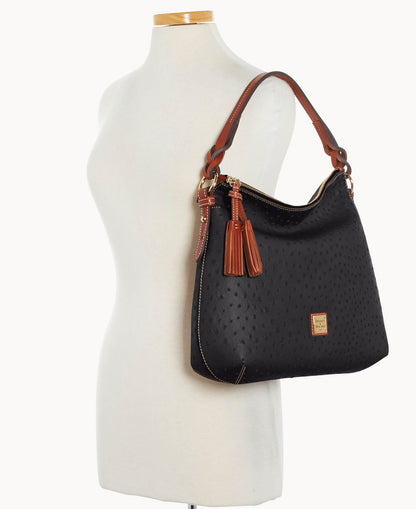 Dooney & Bourke Ostrich Twist Strap Hobo