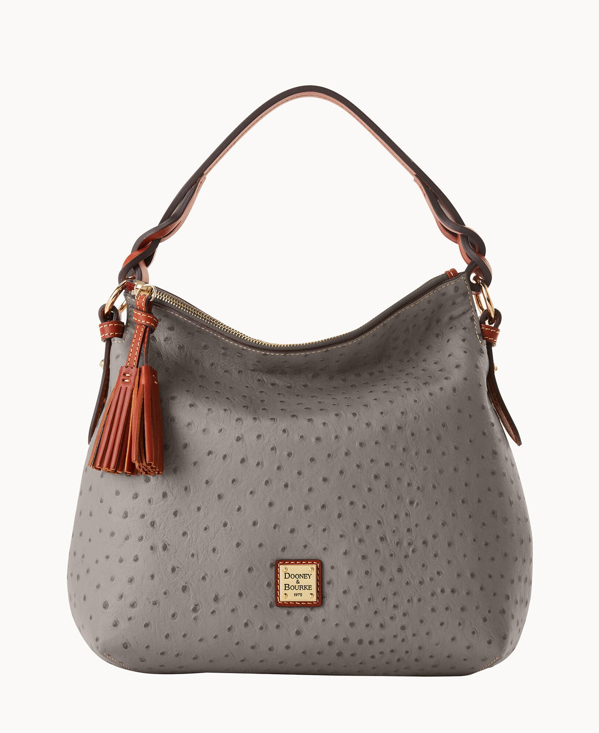 Dooney & Bourke Ostrich Twist Strap Hobo