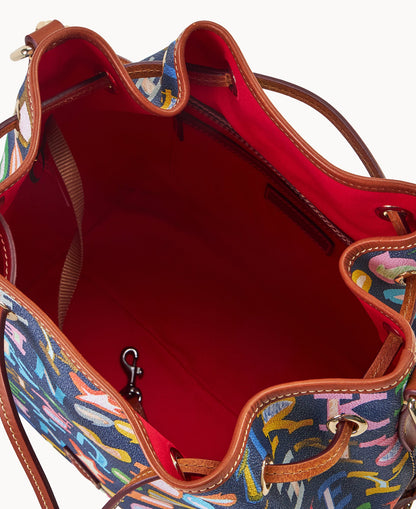 Dooney & Bourke Doodle II Coated Cotton Drawstring