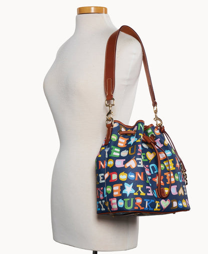 Dooney & Bourke Doodle II Coated Cotton Drawstring