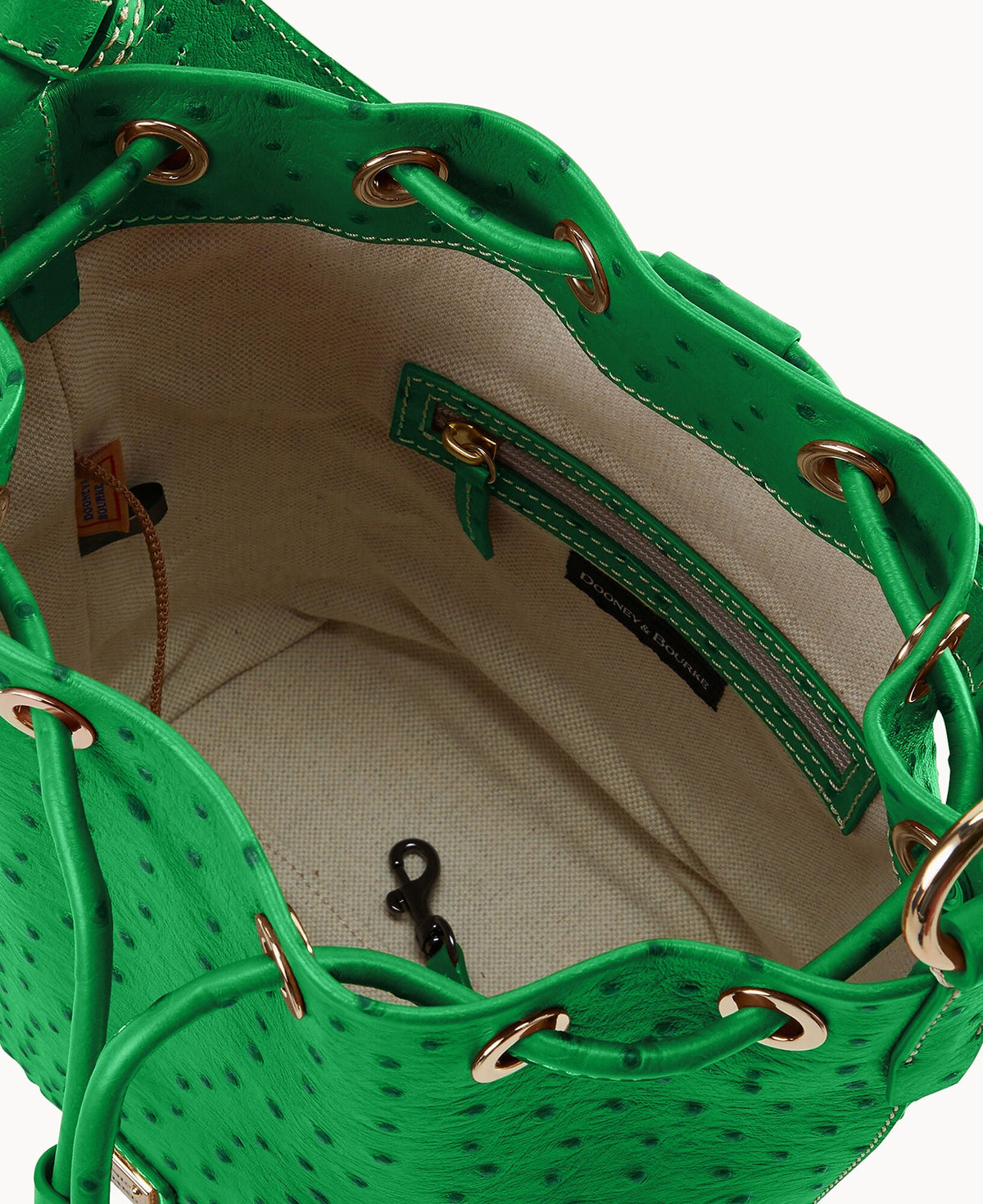 Dooney & Bourke Ostrich Small Drawstring