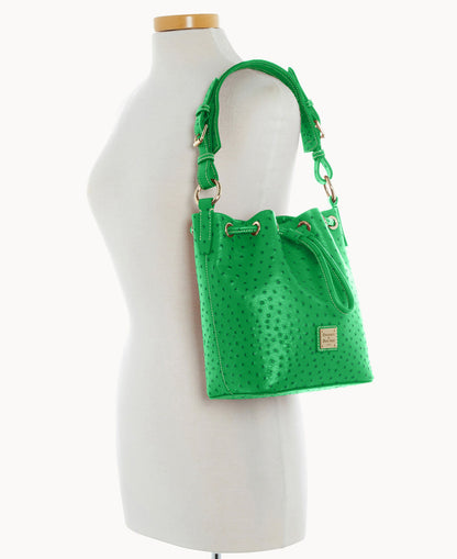 Dooney & Bourke Ostrich Small Drawstring