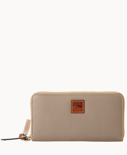 Dooney & Bourke Pebble Grain Large Zip Around Wristlet