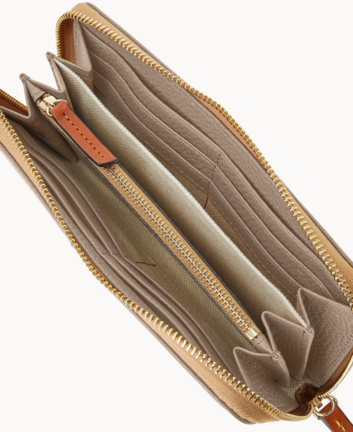 Dooney & Bourke Pebble Grain Large Zip Around Wristlet