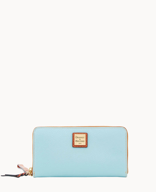 Dooney & Bourke Pebble Grain Large Zip Around Wristlet