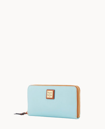Dooney & Bourke Pebble Grain Large Zip Around Wristlet