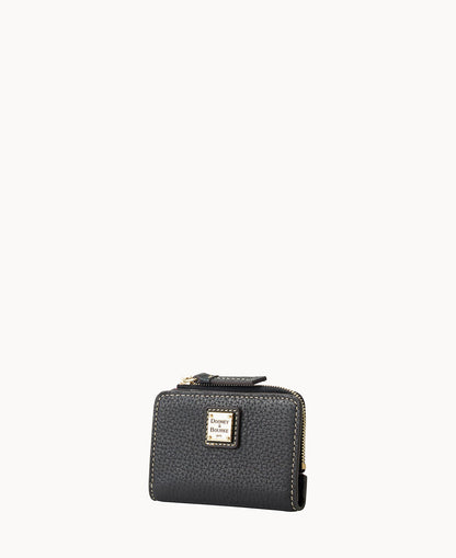 Dooney & Bourke Pebble Grain Zip Credit Card Wallet 12