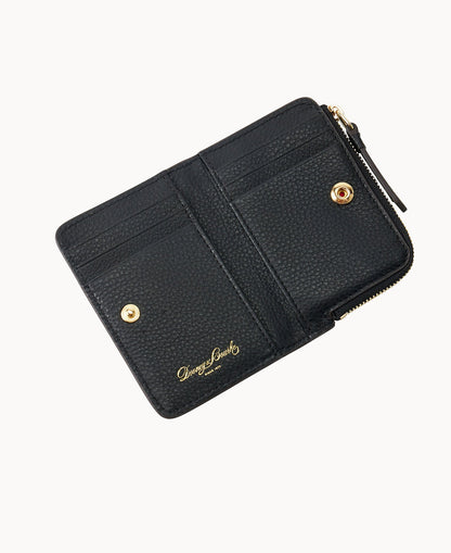 Dooney & Bourke Pebble Grain Zip Credit Card Wallet 12