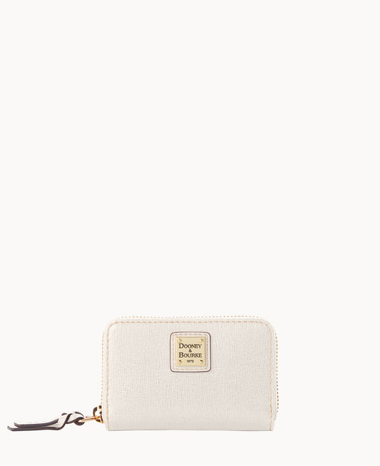 Dooney & Bourke Saffiano Large Zip Around Credit Card Case