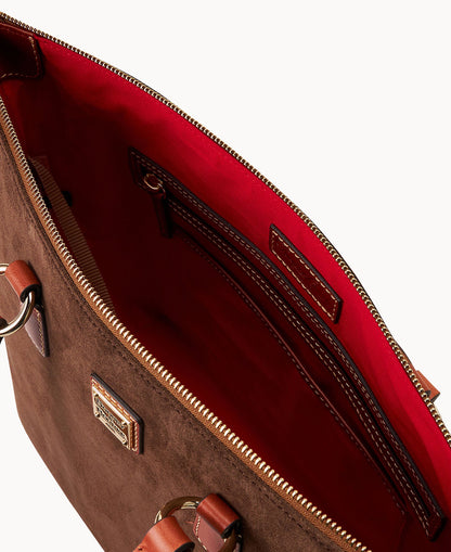 Dooney & Bourke Suede Wren Zip Tote