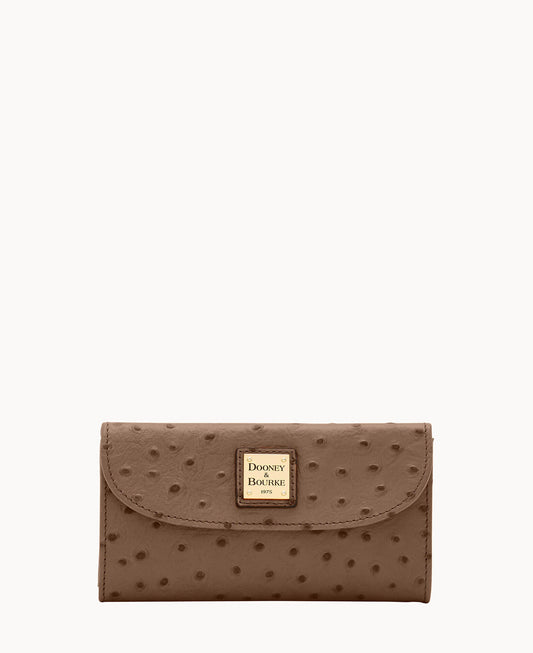 Dooney & Bourke Ostrich Continental Clutch
