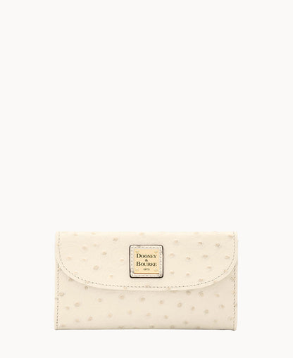 Dooney & Bourke Ostrich Continental Clutch