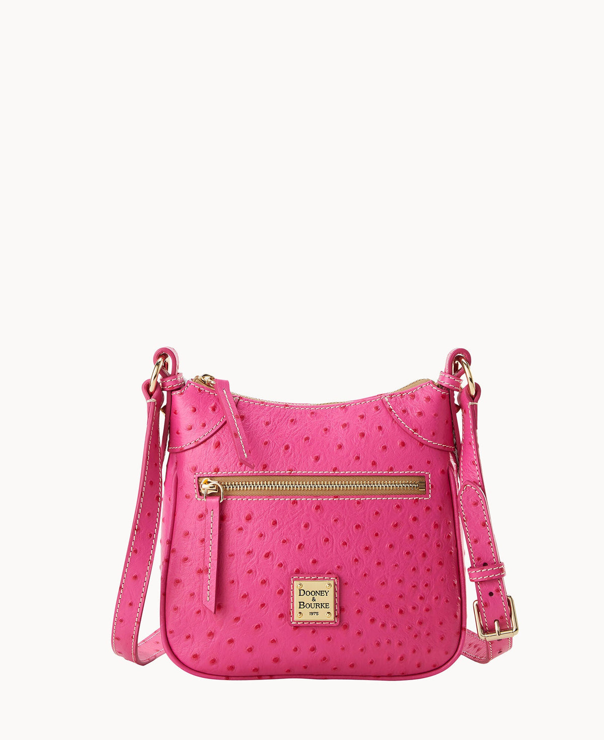 Dooney & Bourke Ostrich Front Zip Crossbody