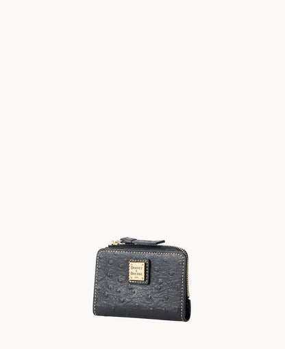 Dooney & Bourke Ostrich Zip Credit Card Wallet 12