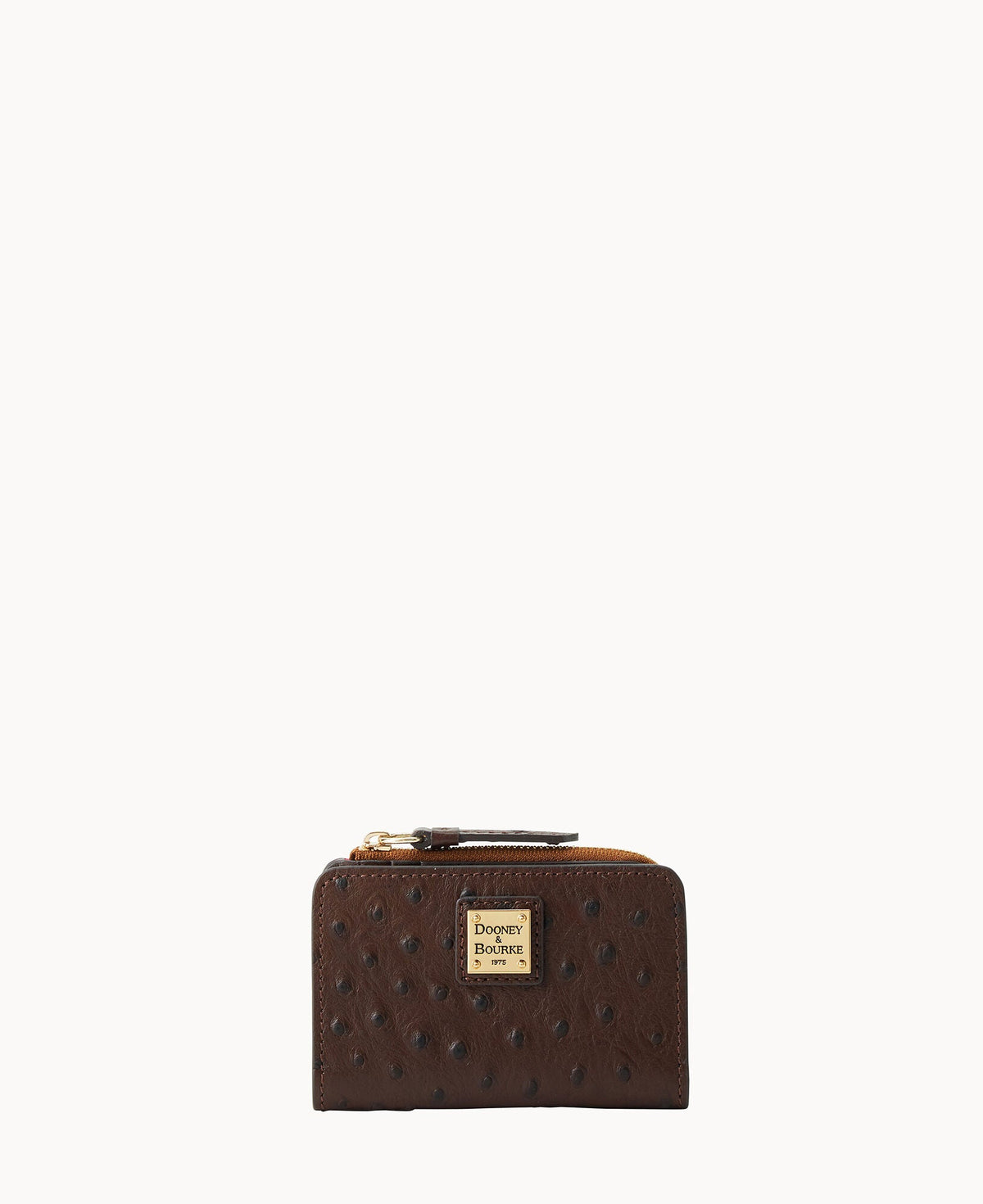 Dooney & Bourke Ostrich Zip Credit Card Wallet 12
