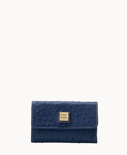 Dooney & Bourke Ostrich Flap Wallet
