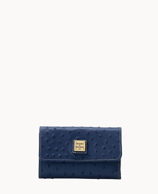 Dooney & Bourke Ostrich Flap Wallet