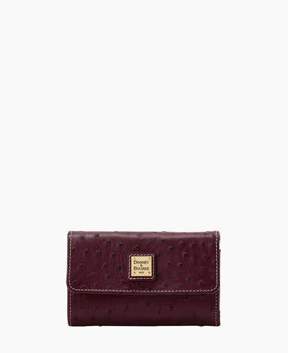 Dooney & Bourke Ostrich Flap Wallet