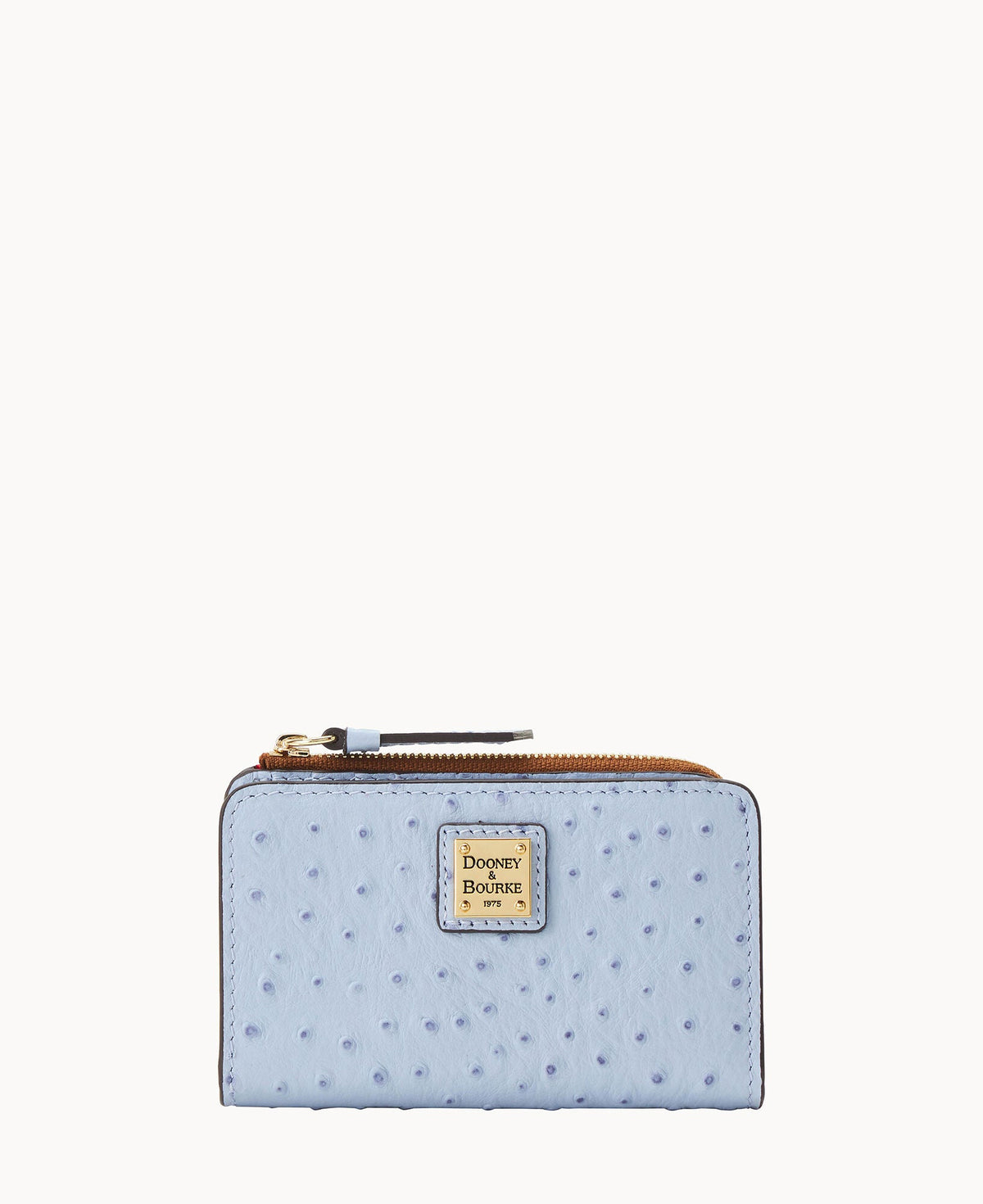 Dooney & Bourke Ostrich Zip Credit Card Wallet 14
