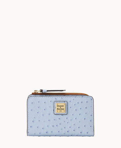 Dooney & Bourke Ostrich Zip Credit Card Wallet 14