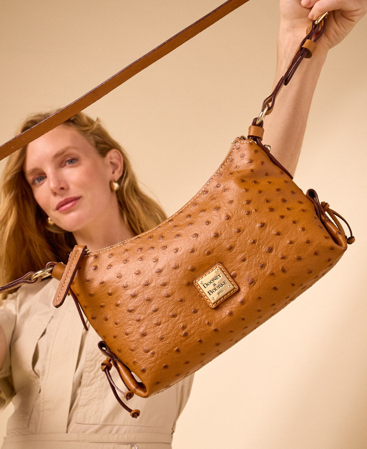 Dooney & Bourke Ostrich Hobo Crossbody 22