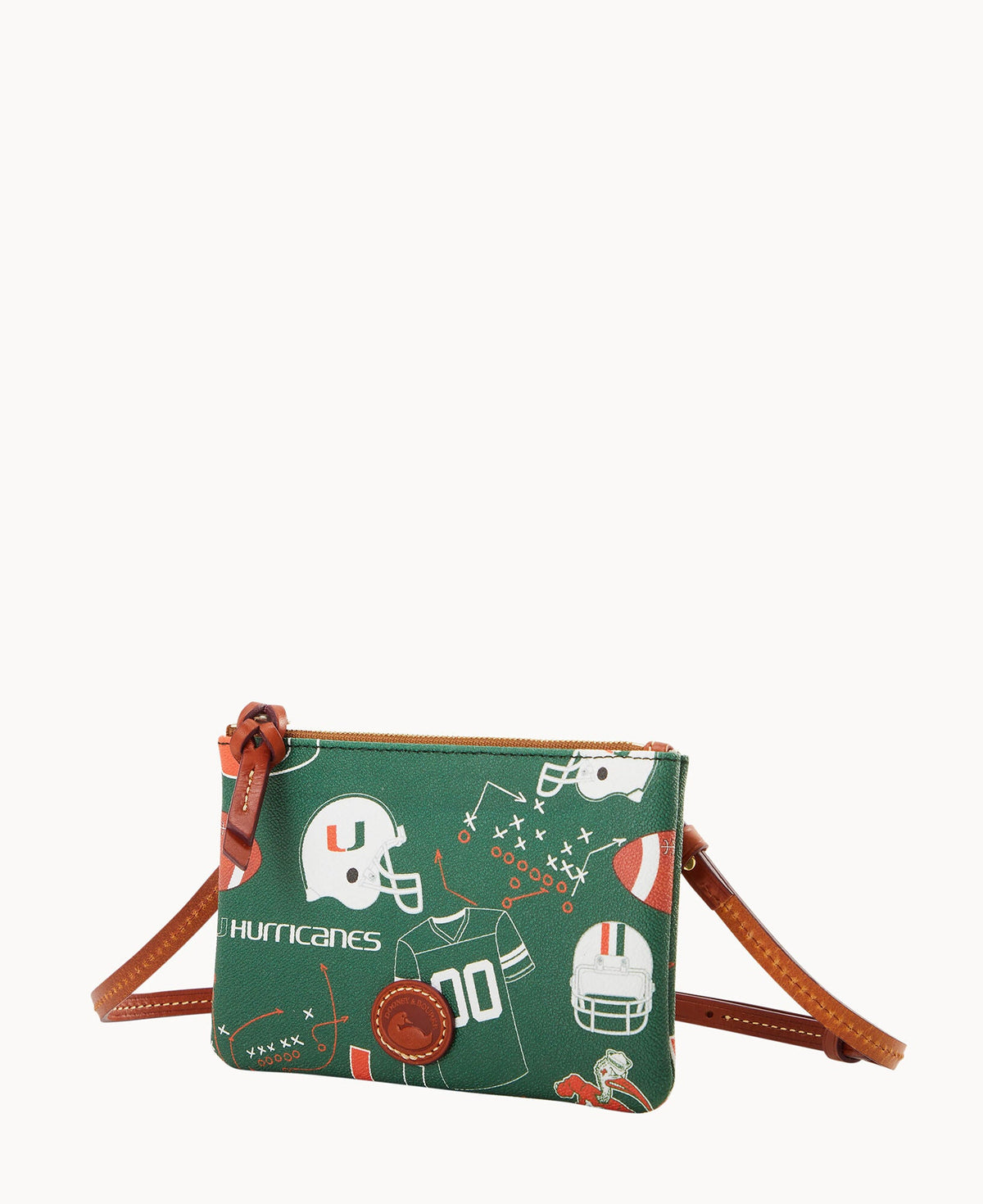 Dooney & Bourke Collegiate University of Miami Top Zip Crossbody