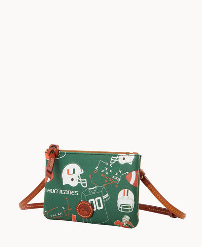Dooney & Bourke Collegiate University of Miami Top Zip Crossbody