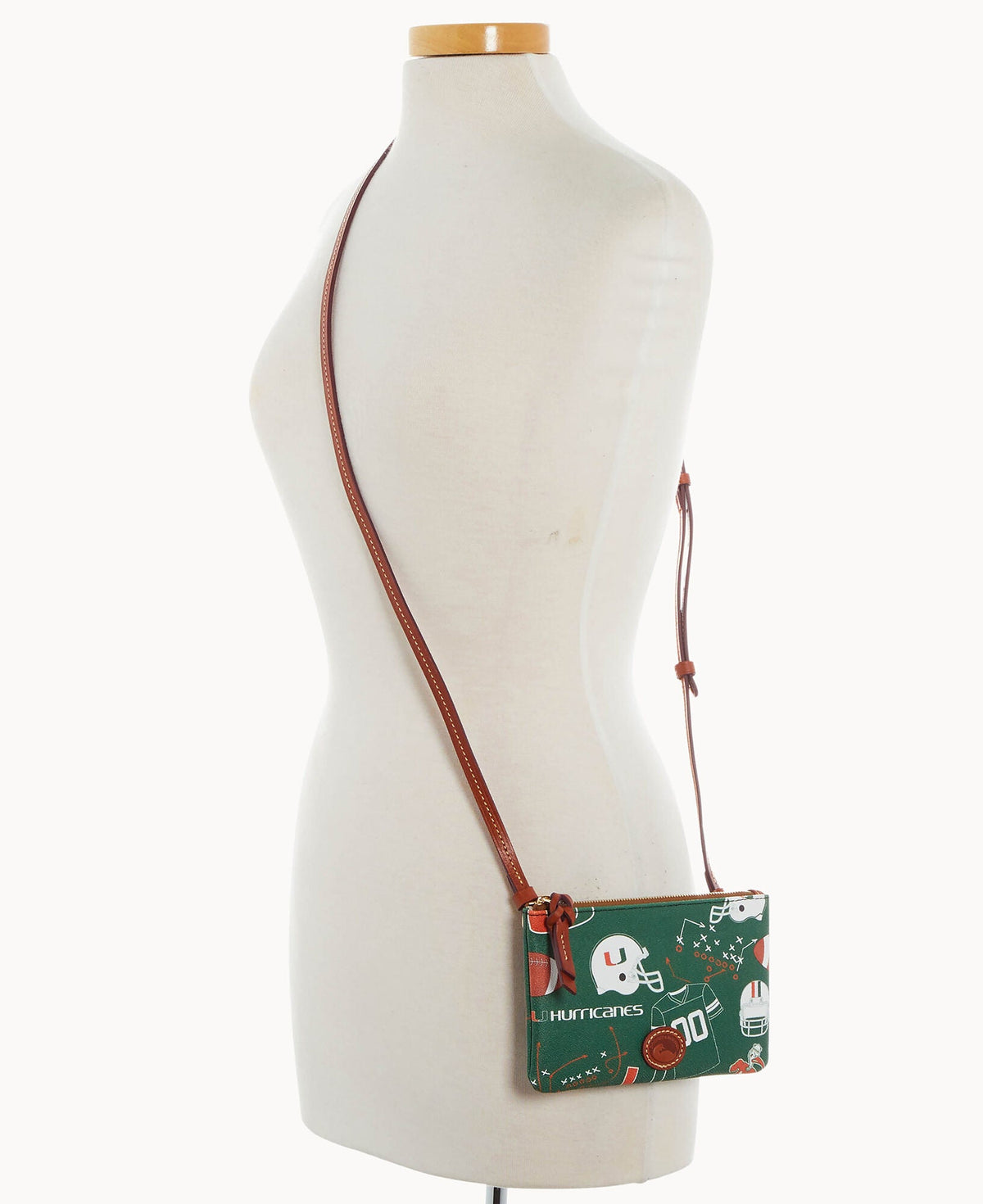 Dooney & Bourke Collegiate University of Miami Top Zip Crossbody