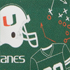 Dooney & Bourke Collegiate University of Miami Top Zip Crossbody
