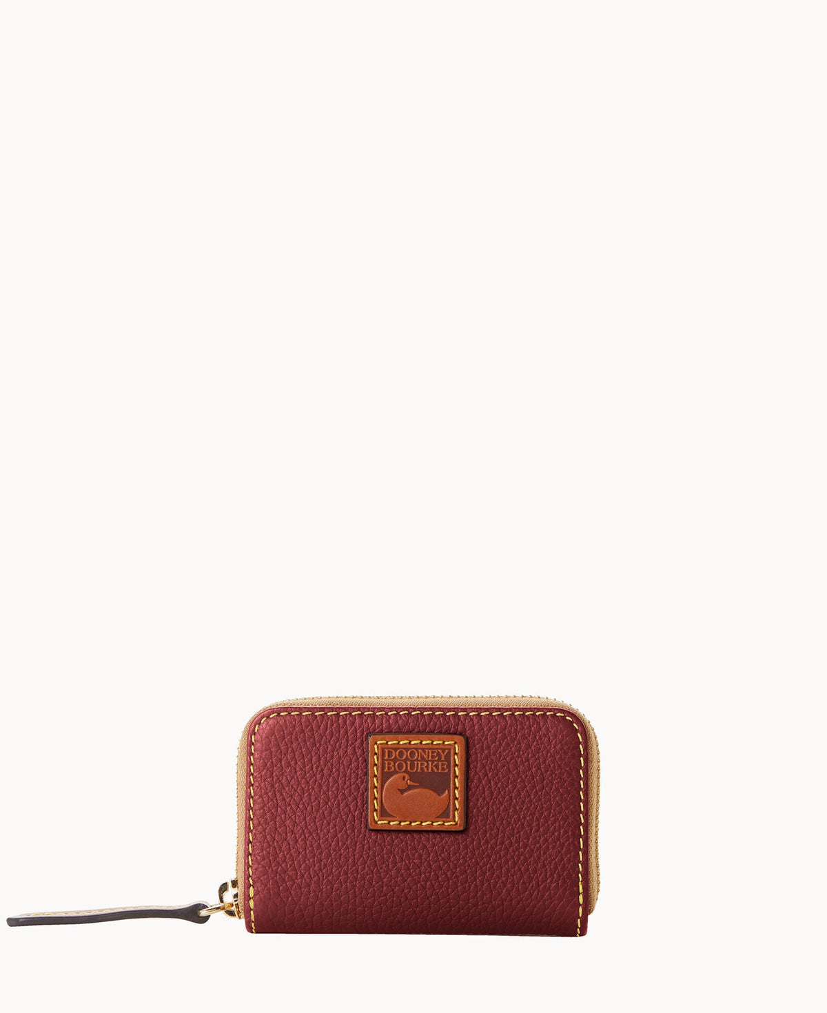 Dooney & Bourke Pebble Grain Zip Around Credit Card Case