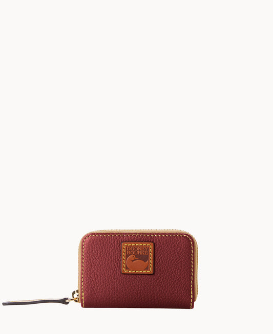 Dooney & Bourke Pebble Grain Zip Around Credit Card Case