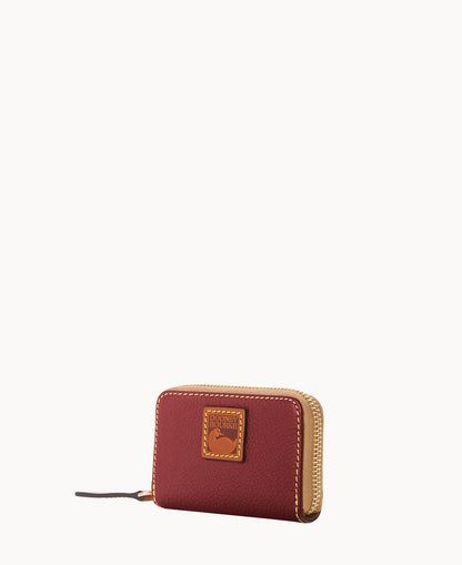 Dooney & Bourke Pebble Grain Zip Around Credit Card Case