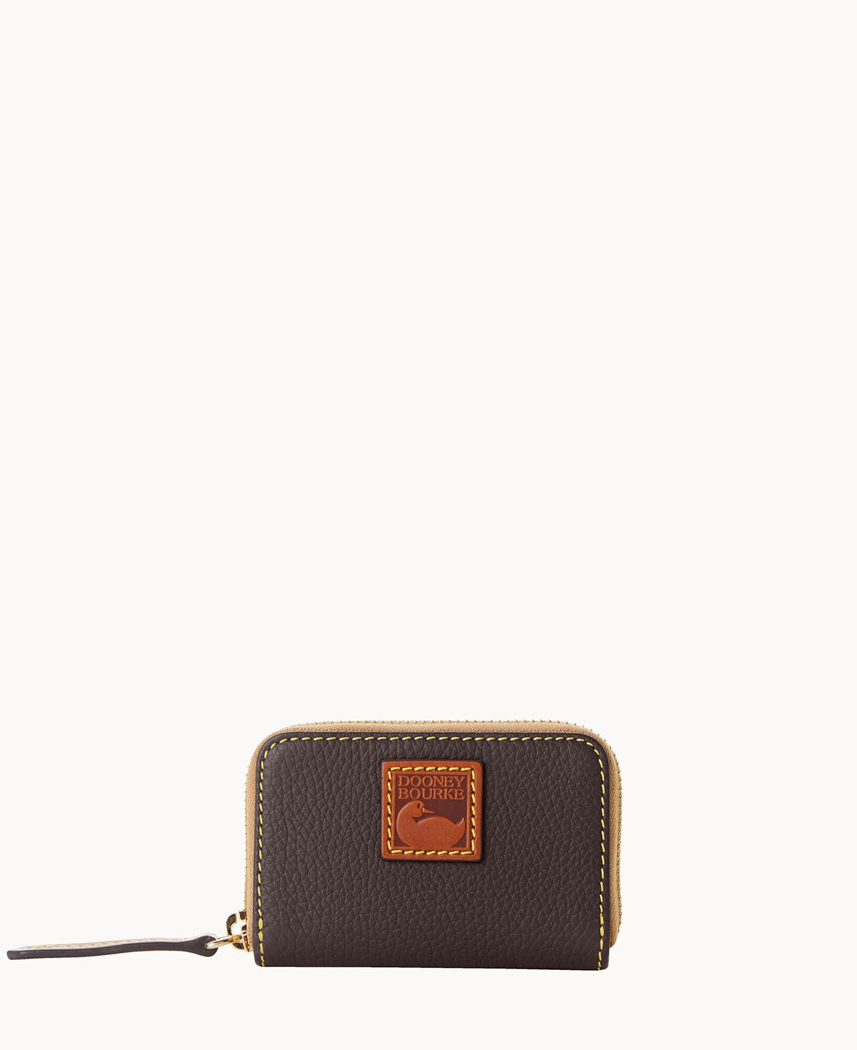 Dooney & Bourke Pebble Grain Zip Around Credit Card Case