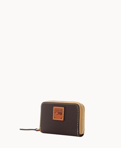 Dooney & Bourke Pebble Grain Zip Around Credit Card Case