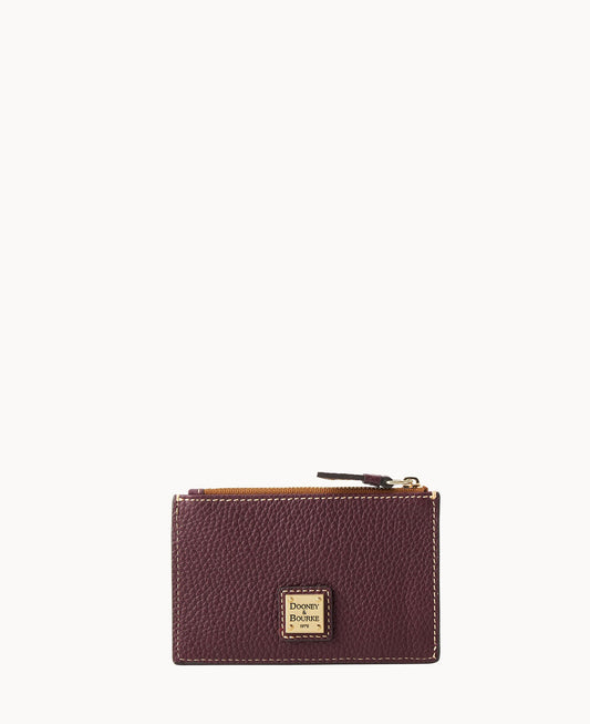 Dooney & Bourke Pebble Grain Zip Credit Card Case