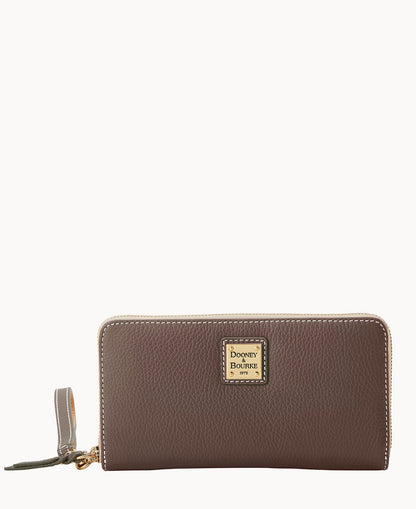 Dooney & Bourke Lucca Leather Large Zip Around Wristlet